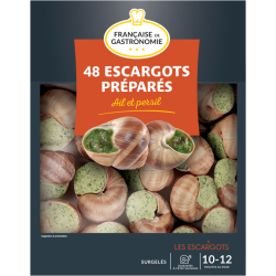 Escargots farcis surgelés x48 – Recette bourguignonne