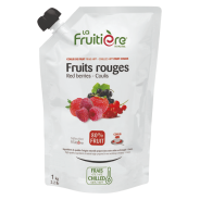 Coulis de fruits rouges frais La Fruitière 1kg – préparation dessert aux fruits