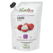 Purée de litchi fraîche La Fruitière 1kg – 100% fruit