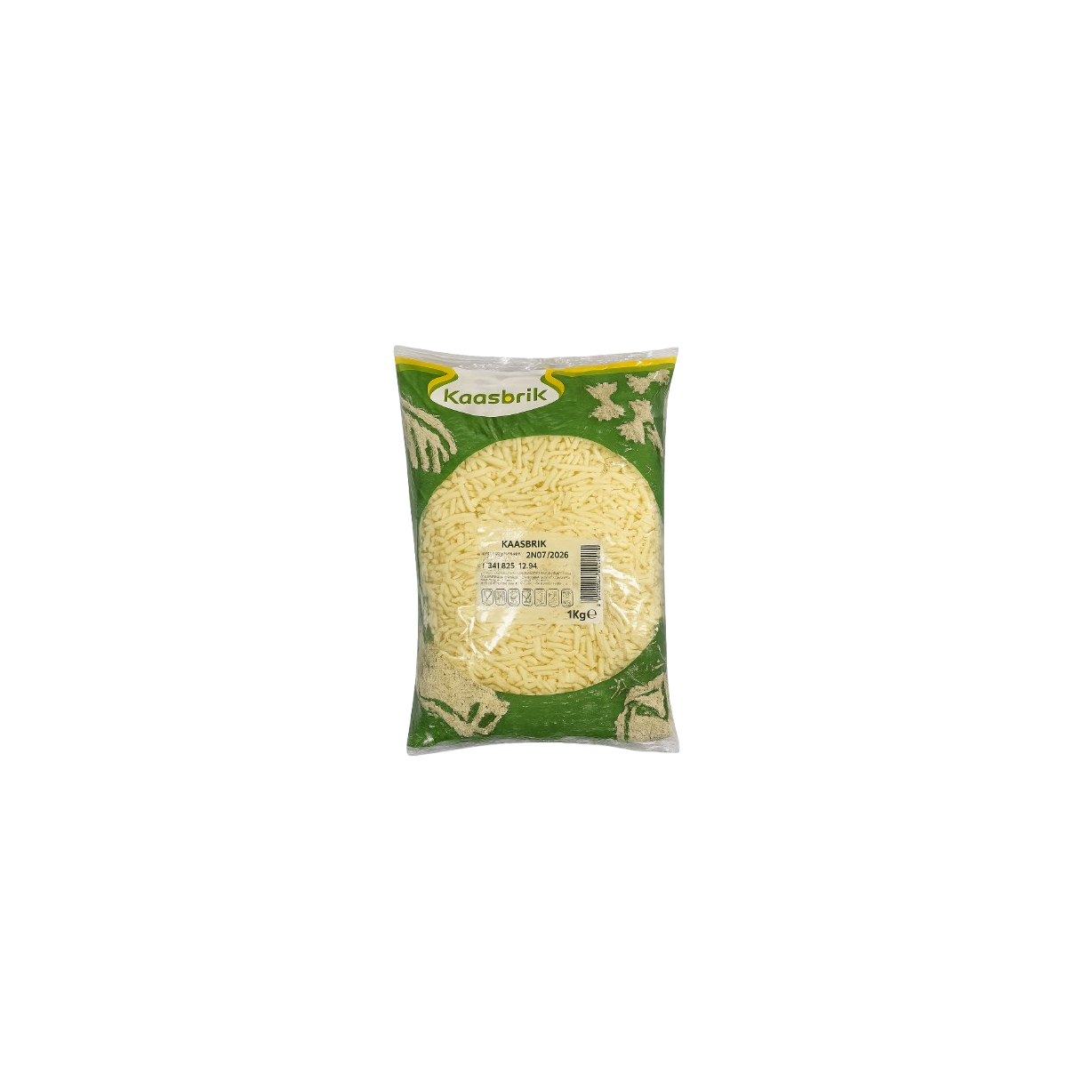 Cantabrick fromage à pizza râpé Kaasbrick 2kg – fromage pizza professionnel