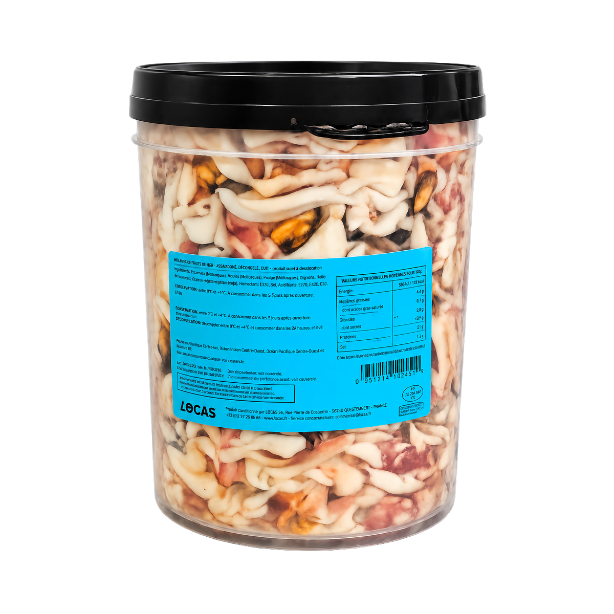 Salade de fruits de mer en saumure Locas Colpo 5kg – produits de la mer restauration