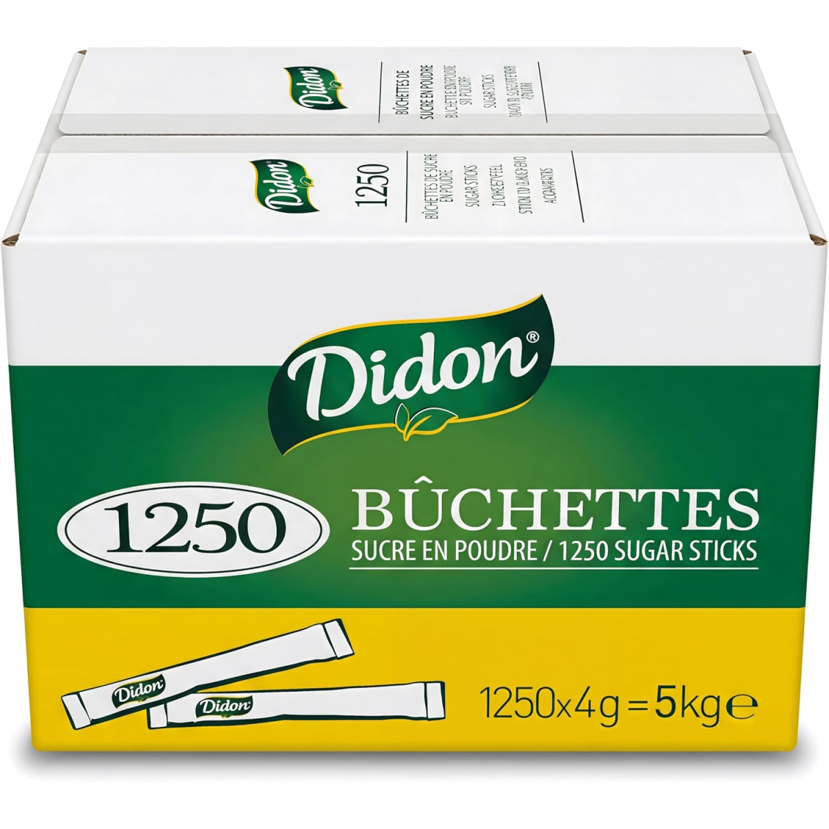 Sucre en bûchettes Didon 4g x1250 – sucre individuel restauration