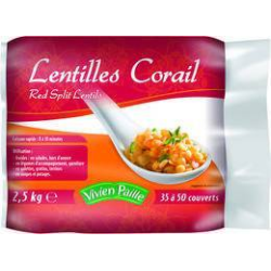 LENTILLES CORAIL ROUGE VIVIEN PAILLE au prix de gros - cash-alimentaire.com