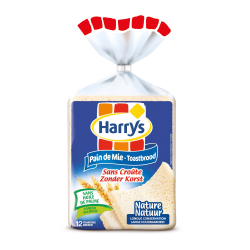 PAIN DE MIE NATURE SANS CROUTE HARRY'S au prix de gros - cash-alimentaire.com