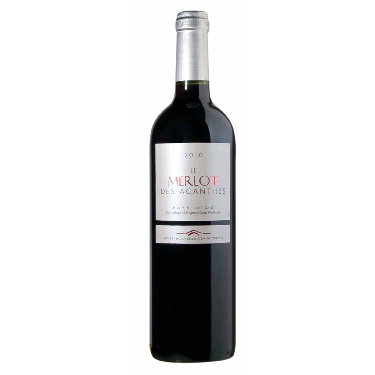 VIN ROUGE IGP MERLOT LES ACANTHES - prix grossiste - cash-alimentaire.com