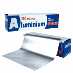Destockage PAPIER ALUMINIUM ROULEAU CASE - cash-alimentaire.com