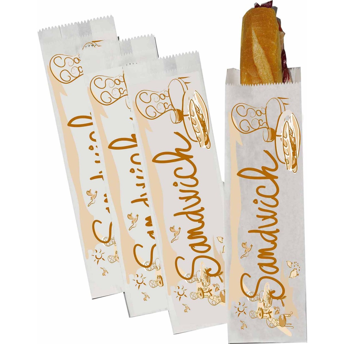 Destockage SAC SANDWICH KRAFT CASE - cash-alimentaire.com