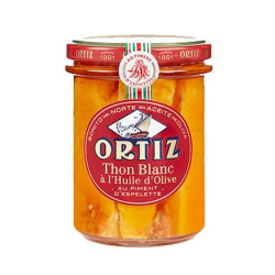 THON BLANC GERMON HUILE OLIVE PIMENT ESPELETTE ORTIZ au prix de gros - cash-alimentaire.com