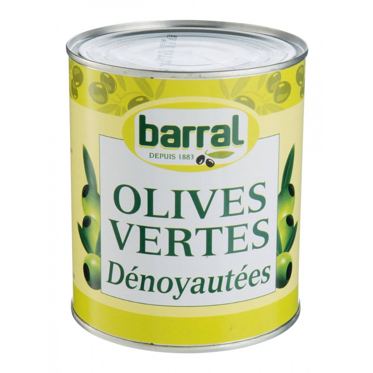 OLIVE VERTE DENOYAUTEE BOITE BARRAL au prix de gros - cash-alimentaire.com
