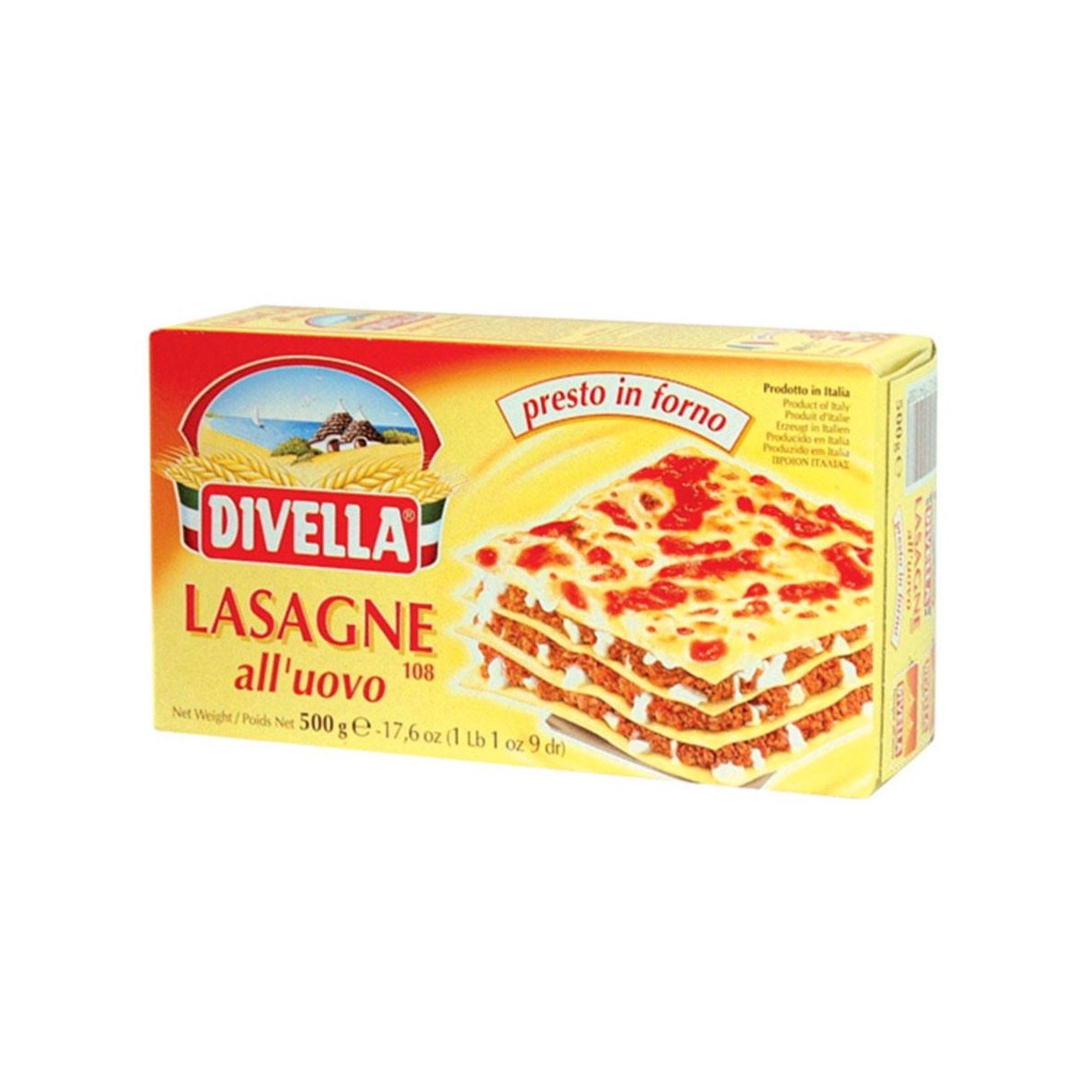 LASAGNE AUX OEUFS DIVELLA au prix de gros - cash-alimentaire.com