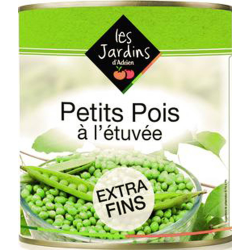 PETITS POIS TRES FINS ETUVES JARDINS ADRIEN au prix de gros - cash-alimentaire.com