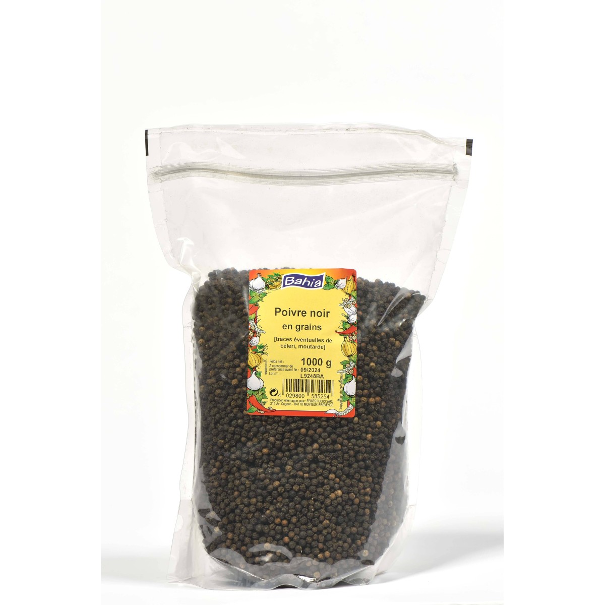 Fournisseur alimentaire de POIVRE NOIR GRAIN BAHIA - cash-alimentaire.com