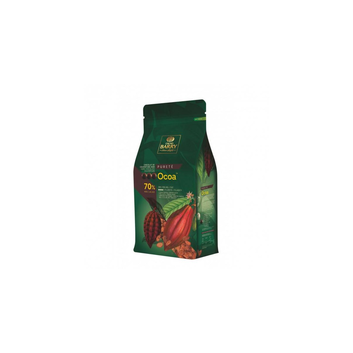 CHOCOLAT DE COUVERTURE OCOA 70% BARRY au prix de gros - cash-alimentaire.com