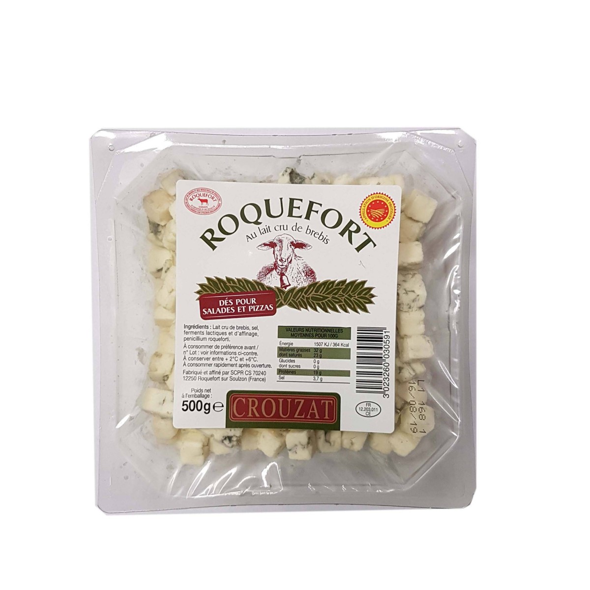 ROQUEFORT EN DES CROUZAT - prix grossiste - cash-alimentaire.com
