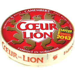 CAMEMBERT ENTIER COEUR DE LION - prix grossiste - cash-alimentaire.com