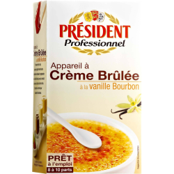 CREME BRULEE VANILLE BOURBON PRESIDENT - prix grossiste - cash-alimentaire.com