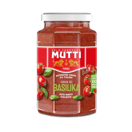 Fournisseur alimentaire de SAUCE TOMATE AU BASILIC BOCAL MUTTI - cash-alimentaire.com