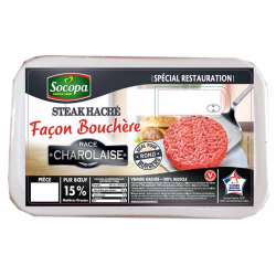 Achat en ligne STEACK HACHE CHAROLAIS ROND SOCOPA - cash-alimentaire.com