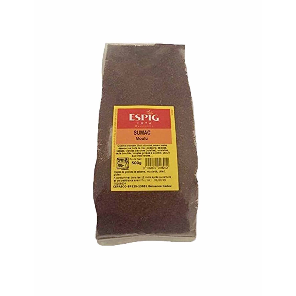 Distributeur alimentaire de SUMAC MOULU ESPIG - cash-alimentaire.com