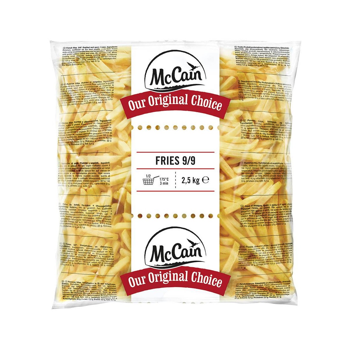 FRITE DE POMME DE TERRE 9/9 MAC CAIN - prix grossiste - cash-alimentaire.com