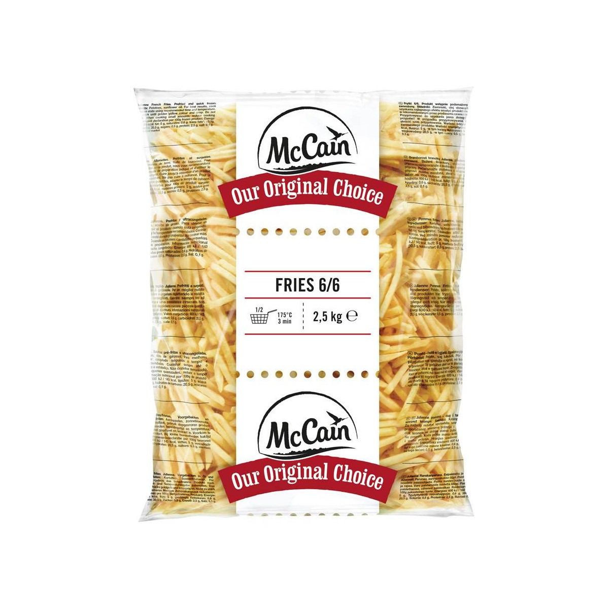 FRITE DE POMME DE TERRE 6/6 MAC CAIN - prix grossiste - cash-alimentaire.com