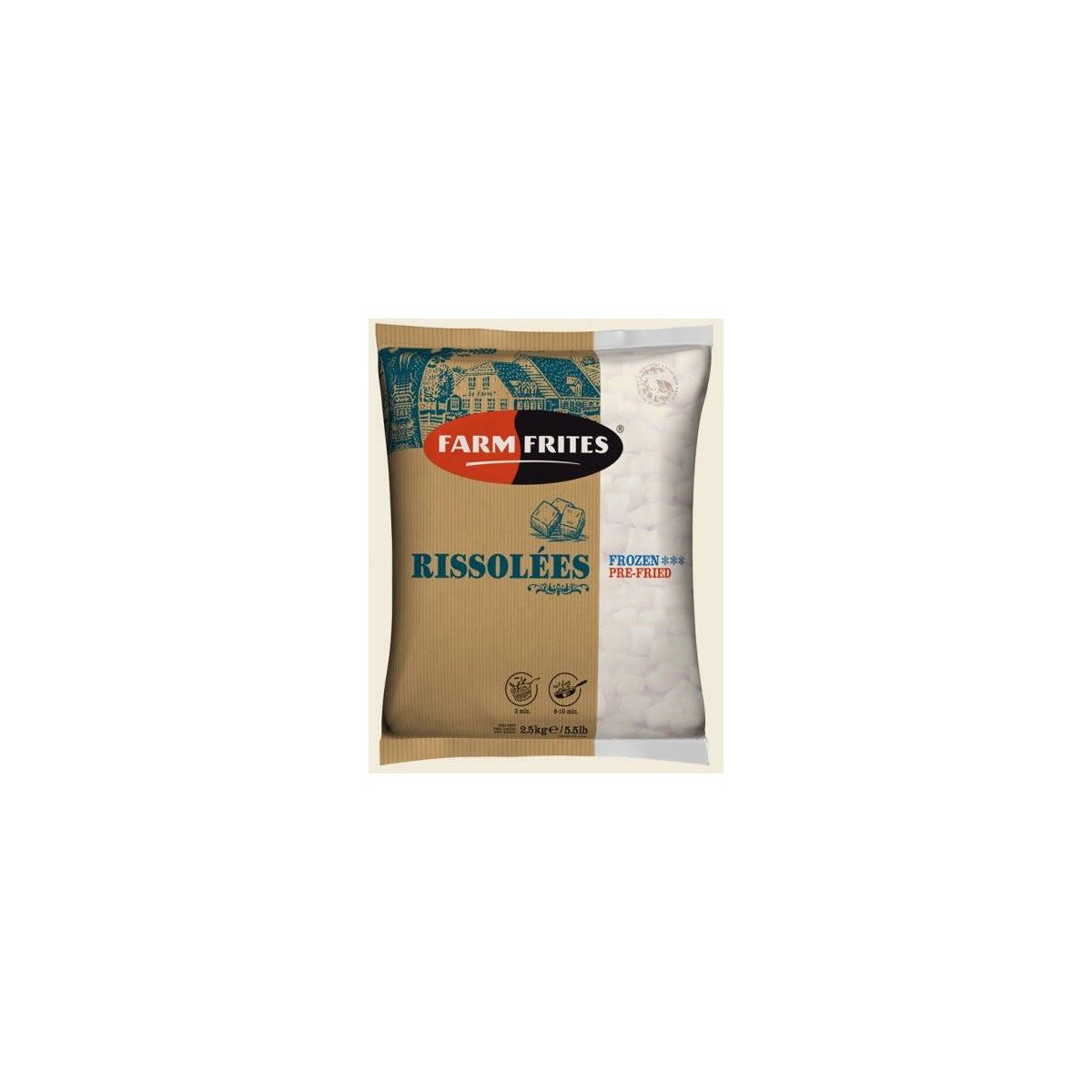POMME DE TERRE RISSOLEE FARM FRITES - prix grossiste - cash-alimentaire.com