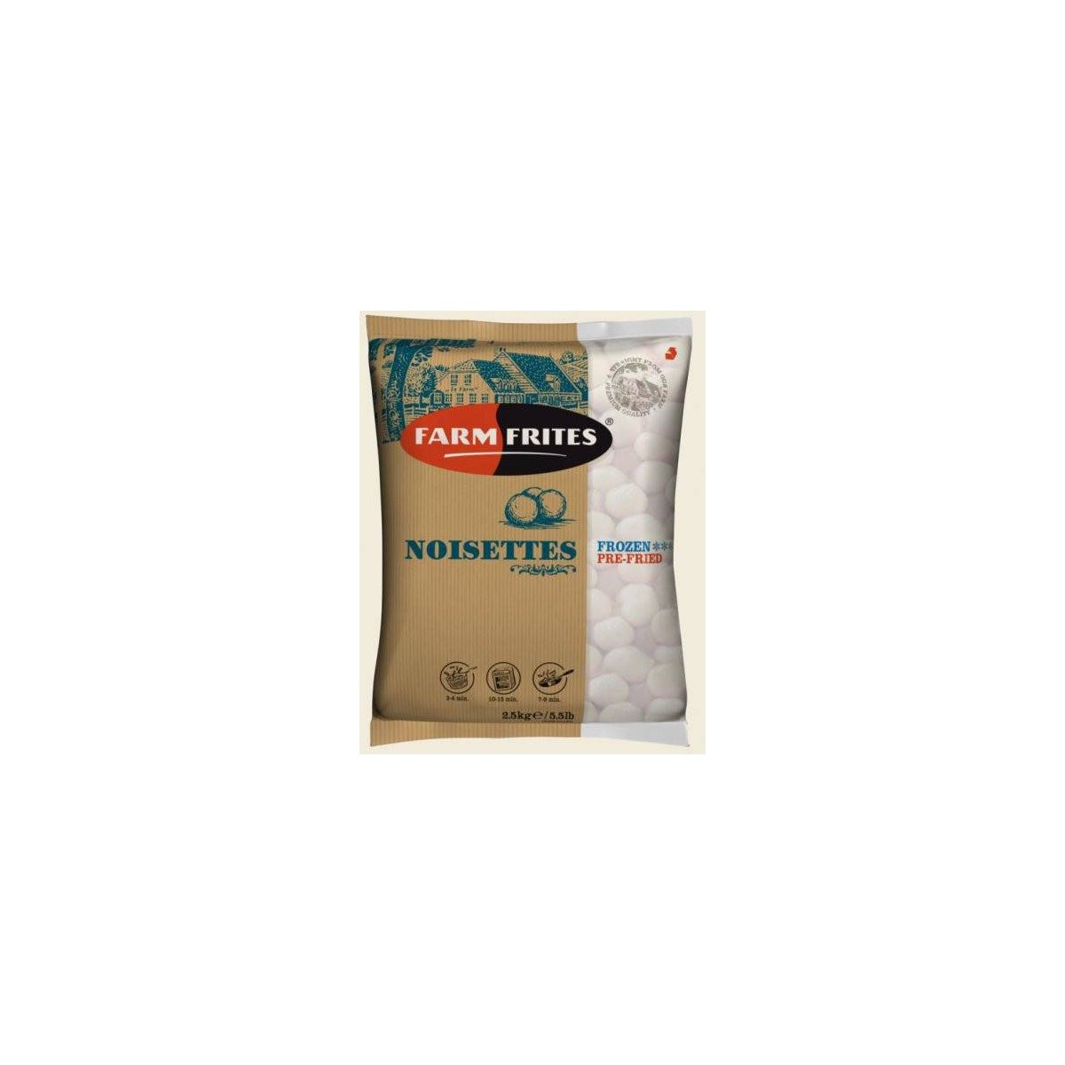 POMME DE TERRE NOISETTE FARM FRITES - prix grossiste - cash-alimentaire.com