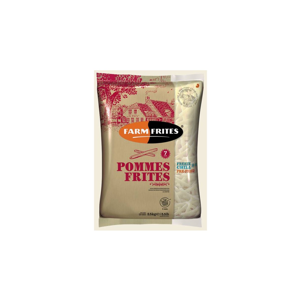 FRITE POMME DE TERRE 7/7 FARM FRITES - prix grossiste - cash-alimentaire.com