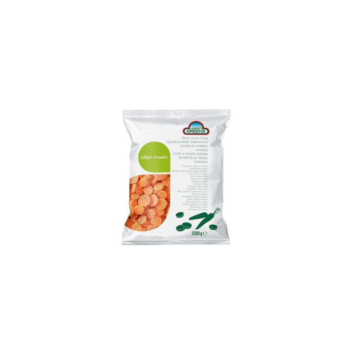 CAROTTE RONDELLE ONDULEE GREENS - prix grossiste - cash-alimentaire.com