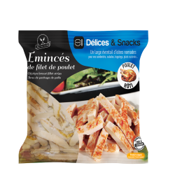 EMINCE FILET POULET ROTI HALAL DELICES & SNACKS - prix grossiste - cash-alimentaire.com