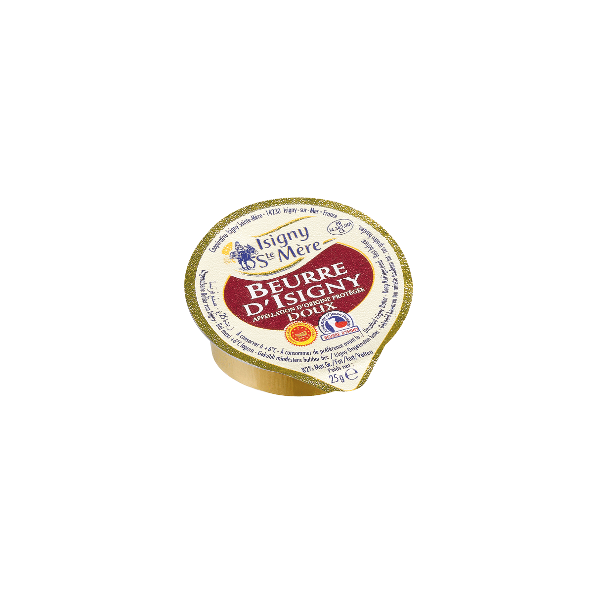 BEURRE DOUX AOP ISIGNY - prix grossiste - cash-alimentaire.com