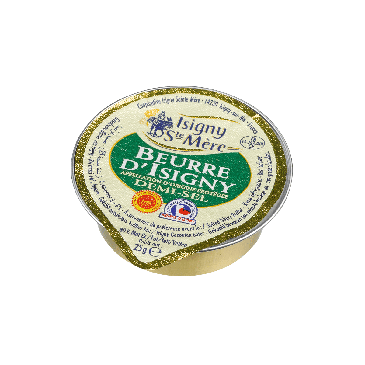 BEURRE DEMI SEL AOP ISIGNY - prix grossiste - cash-alimentaire.com