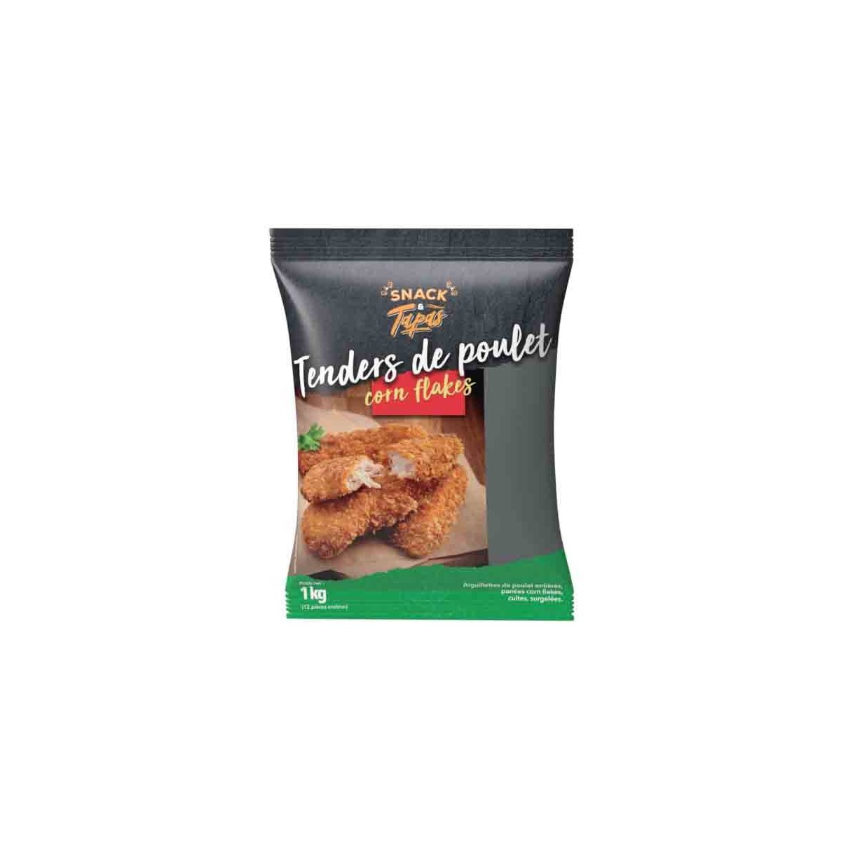TENDER FILET POULET CUIT PANE NATURE 1KG SNACK TAPAS au prix de gros - cash-alimentaire.com