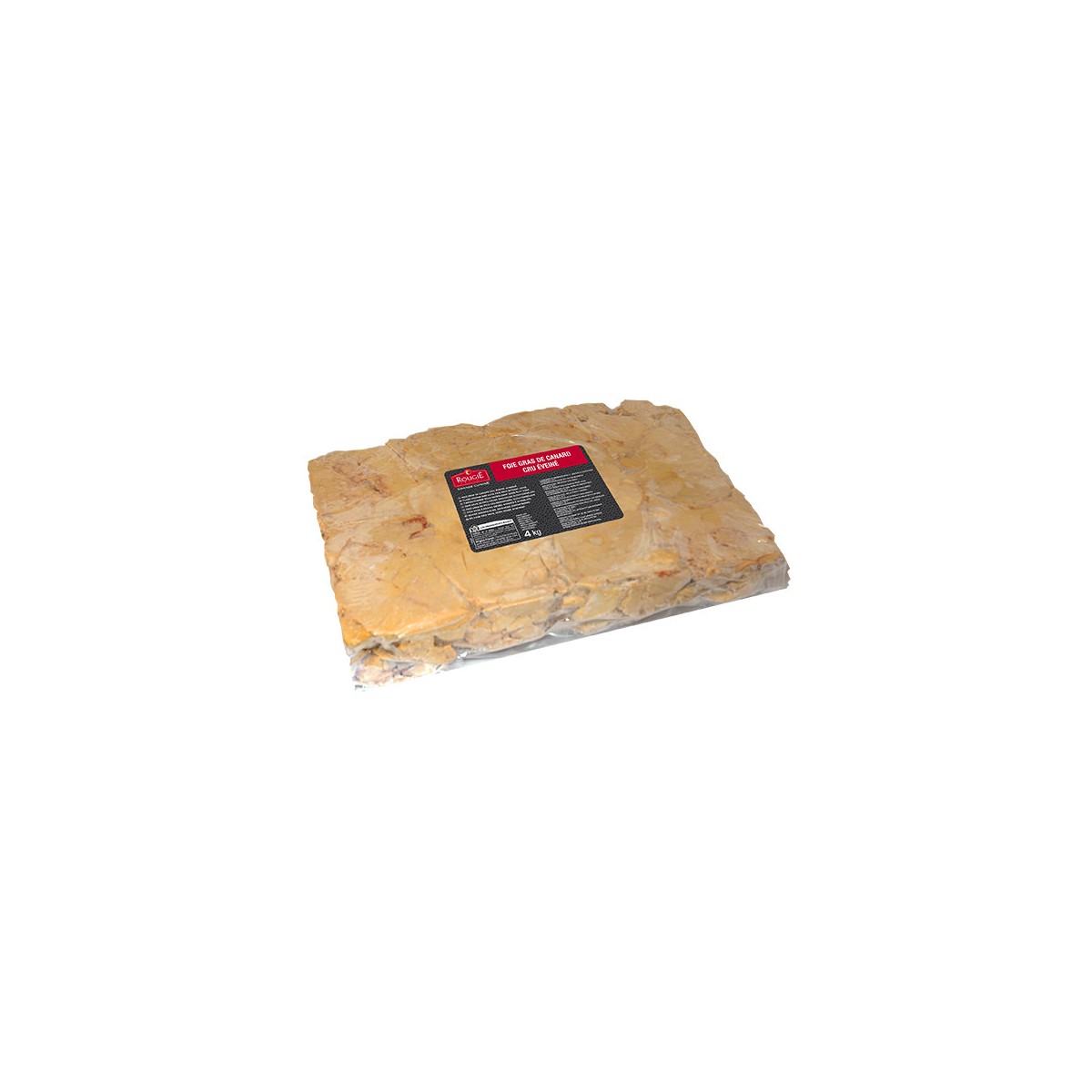 Achat en ligne FOIE GRAS CANARD CRU EVEINE 4 KILOS ROUGIE - cash-alimentaire.com