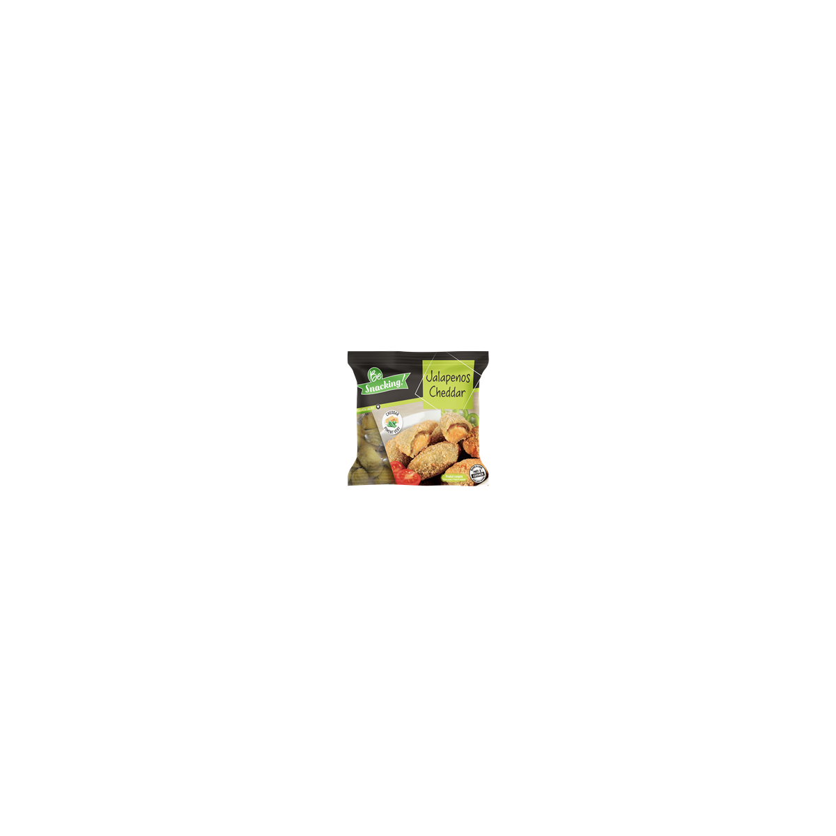 JALAPENO VERT AU CHEDDAR be snacking à prix grossiste  sur cash-alimentaire.com