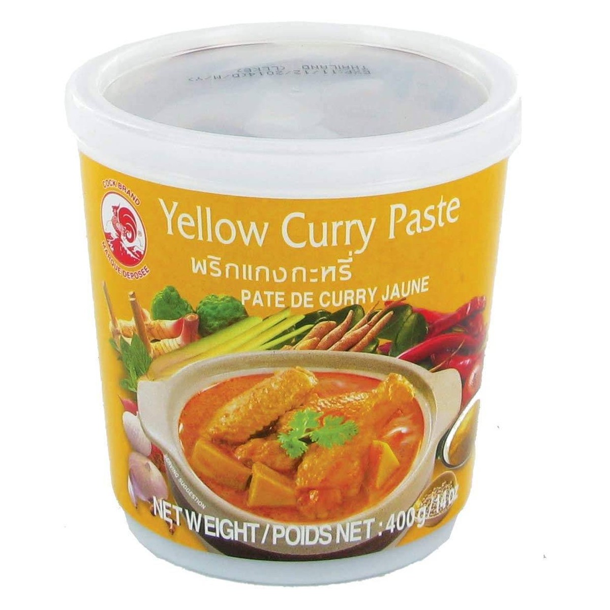 PATE DE CURRY JAUNE COCK BRAND à prix grossiste